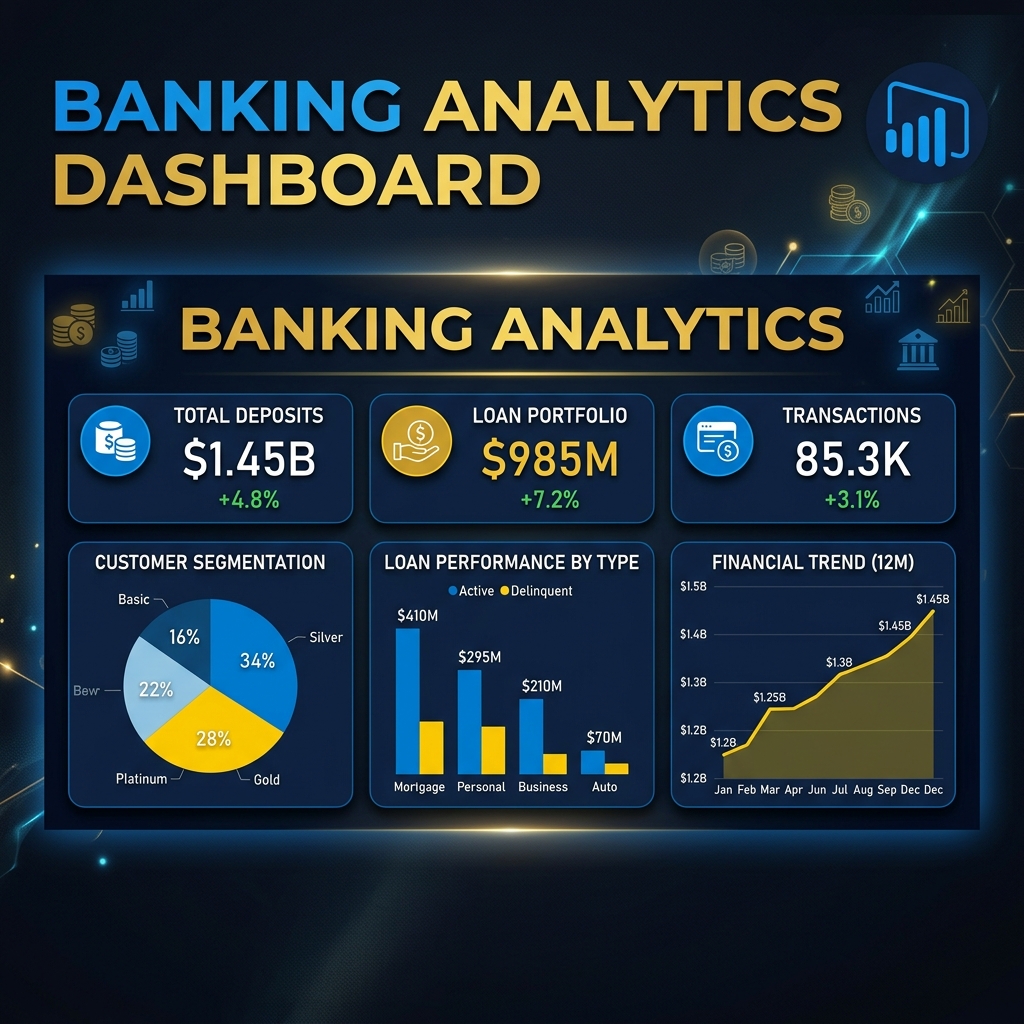 Banking Performance dashboard preview